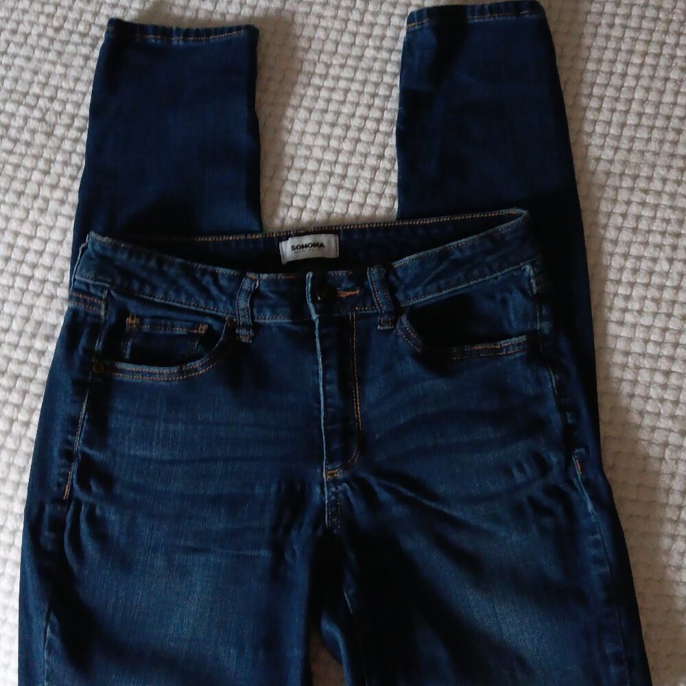 Women's Sonoma Good For‎ Life Denim Jeans Size 6 Straight Skinny Leg